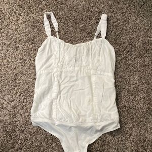 Abercrombie White Body Suit
